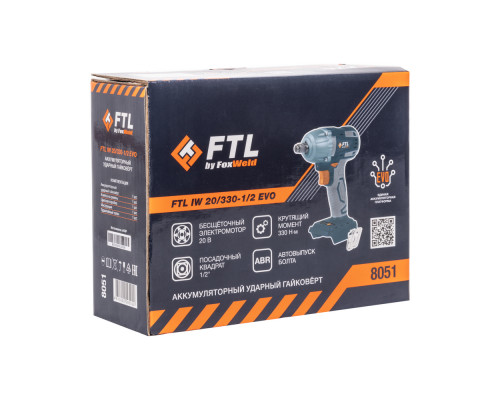 Аккумуляторный ударный гайковёрт FTL IW 20/330-1/2 EVO